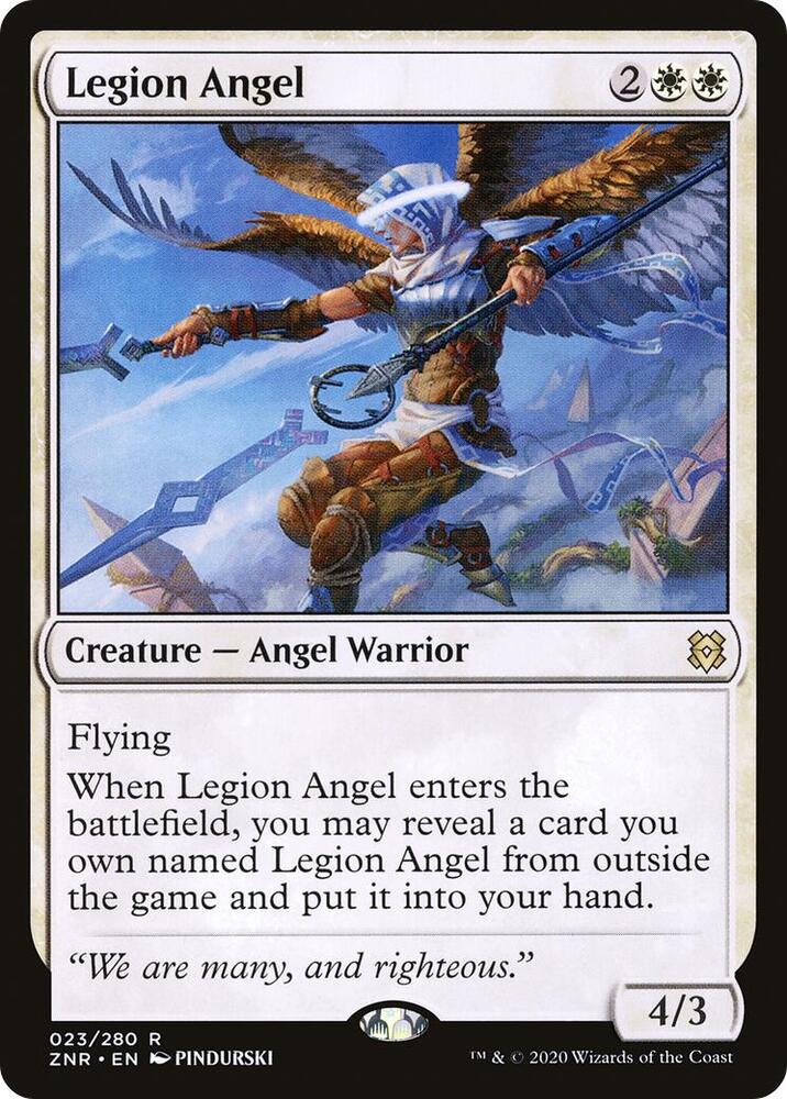 Legion Angel 23 Zendikar Rising MTG R NM