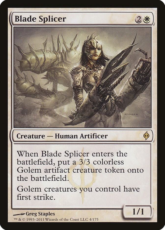 Blade Splicer 4 New Phyrexia MTG R LP