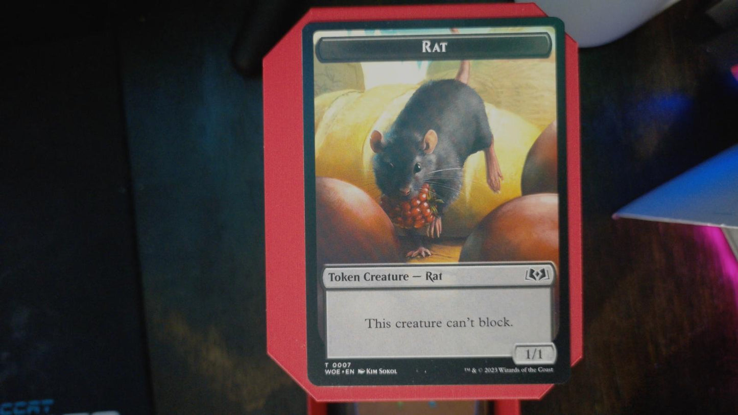 Rat Token 7 Wilds of Eldraine MTG Token NM