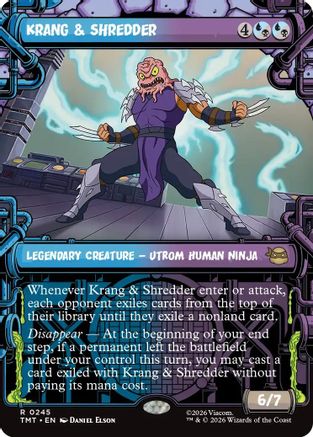 Krang & Shredder (Showcase) 0245 Teenage Mutant Ninja Turtles MTG R NM