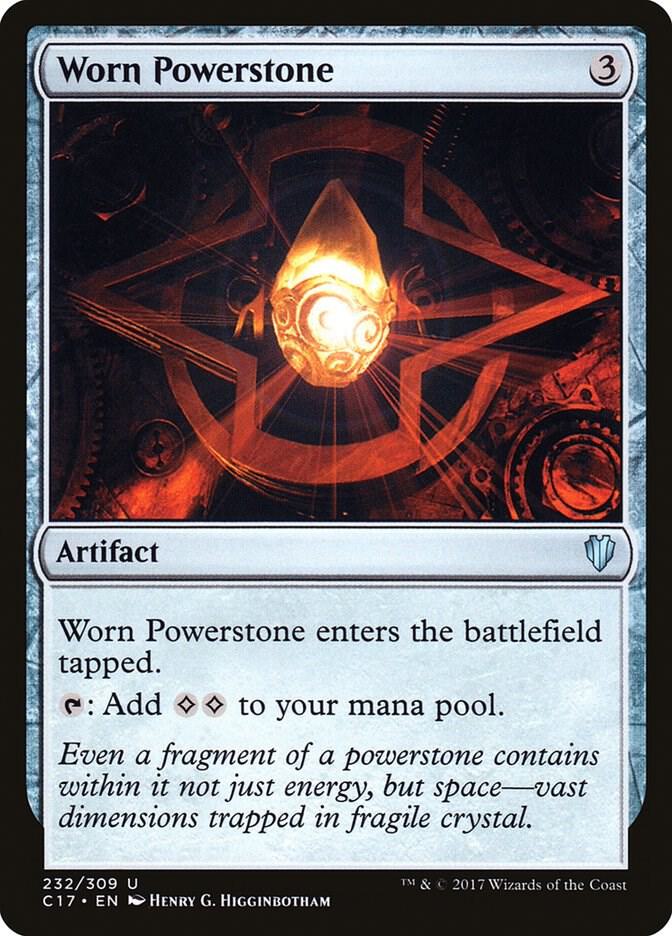 Worn Powerstone 232 Commander 2017 MTG UC NM