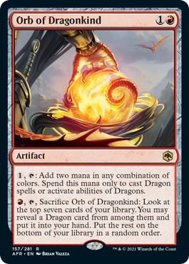 Orb of Dragonkind 157 Adventures in the Forgotten Realms MTG R NM