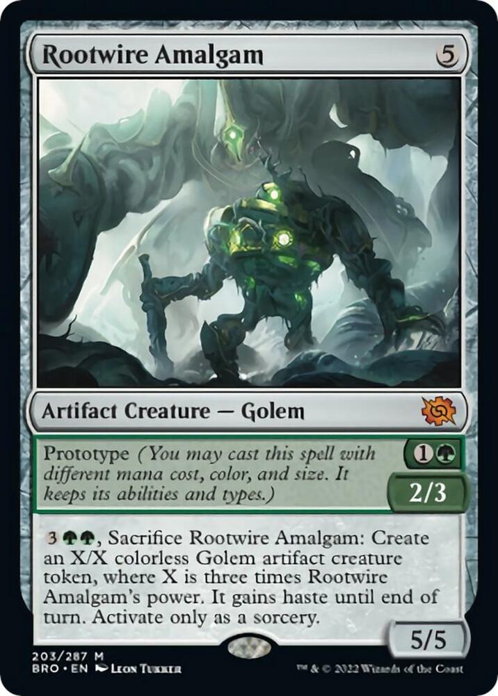 Rootwire Amalgam 203 The Brothers' War MTG Mythic NM