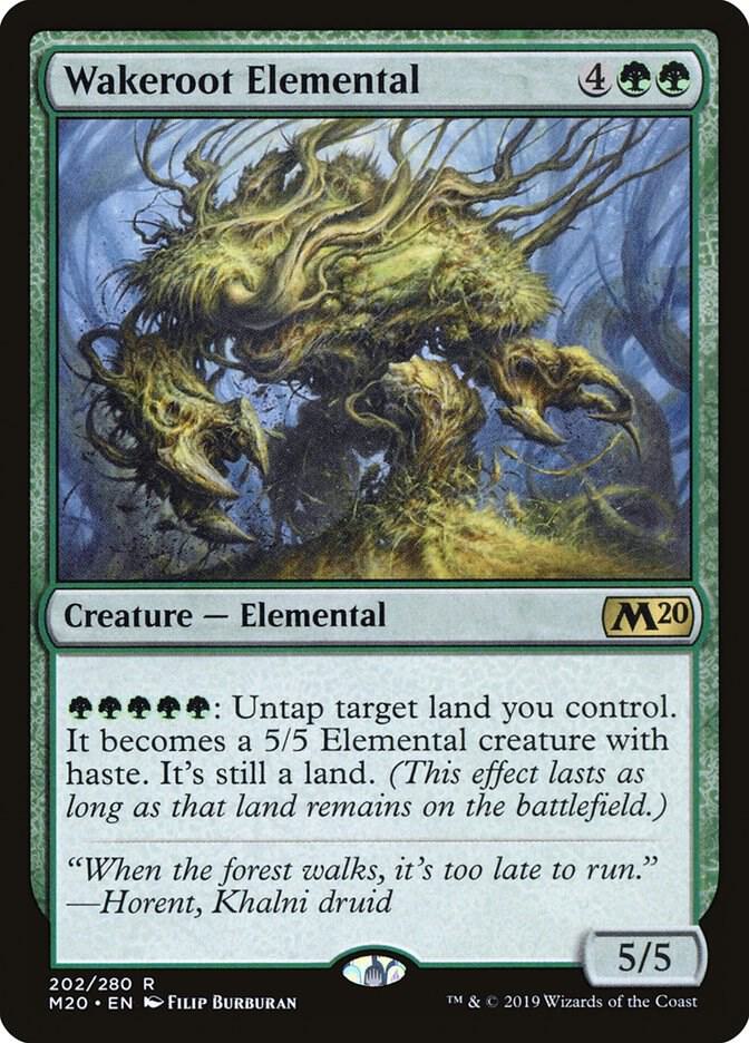 Wakeroot Elemental 202 Core Set 2020 MTG R NM