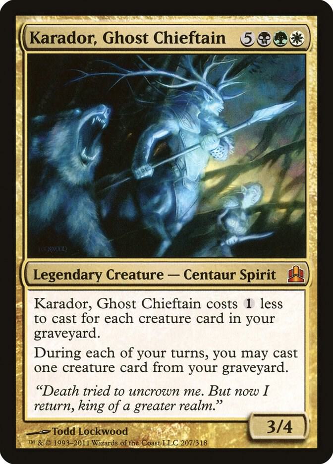 Karador, Ghost Chieftain 207 Commander MTG Mythic LP