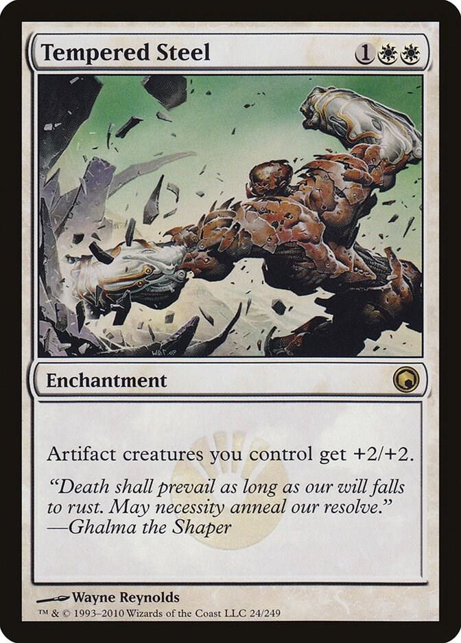 Tempered Steel 24 Scars of Mirrodin MTG R LP
