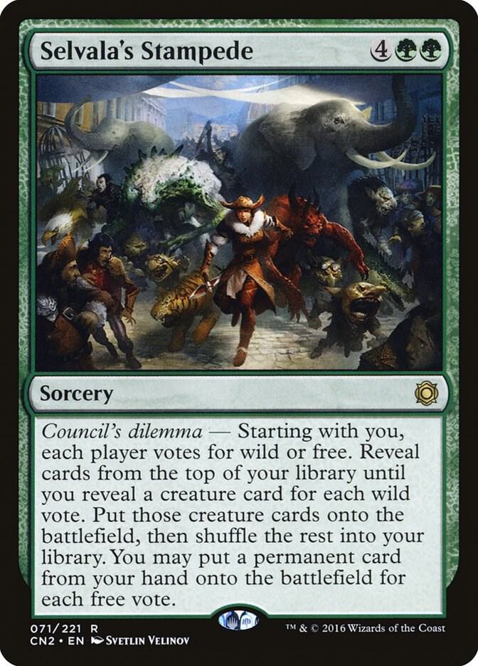 Selvala's Stampede 71 Conspiracy: Take the Crown MTG R NM