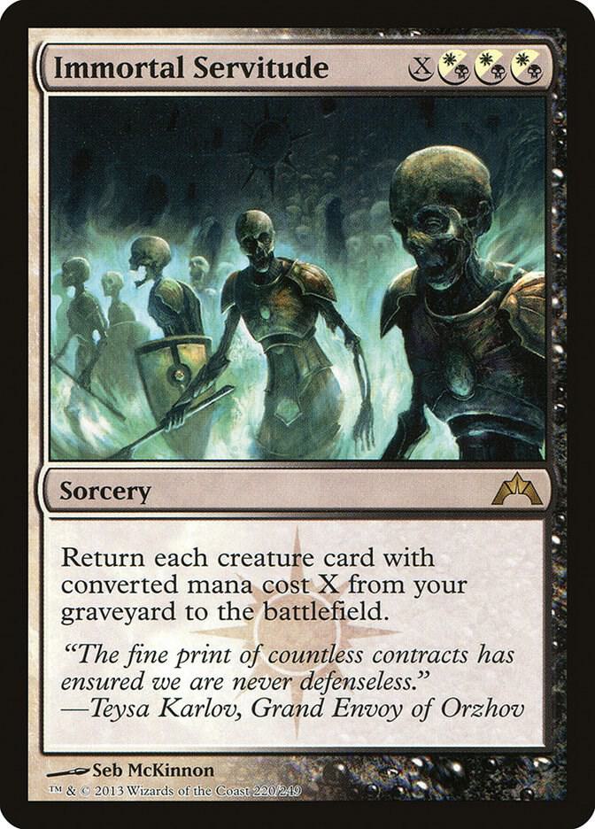 Immortal Servitude 220 Gatecrash MTG R HP