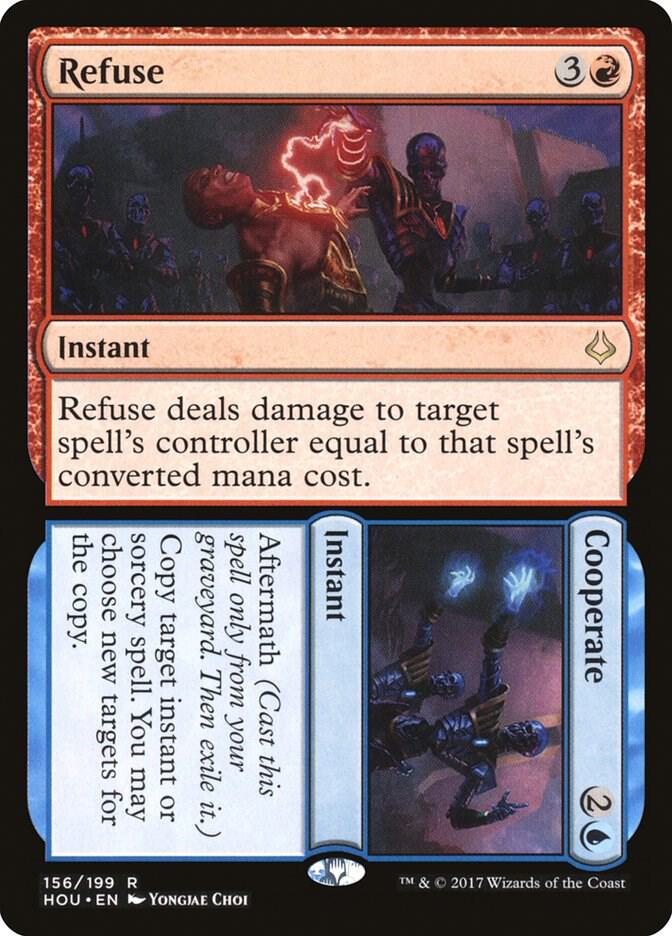 Refuse // Cooperate 156 Hour of Devastation MTG R NM
