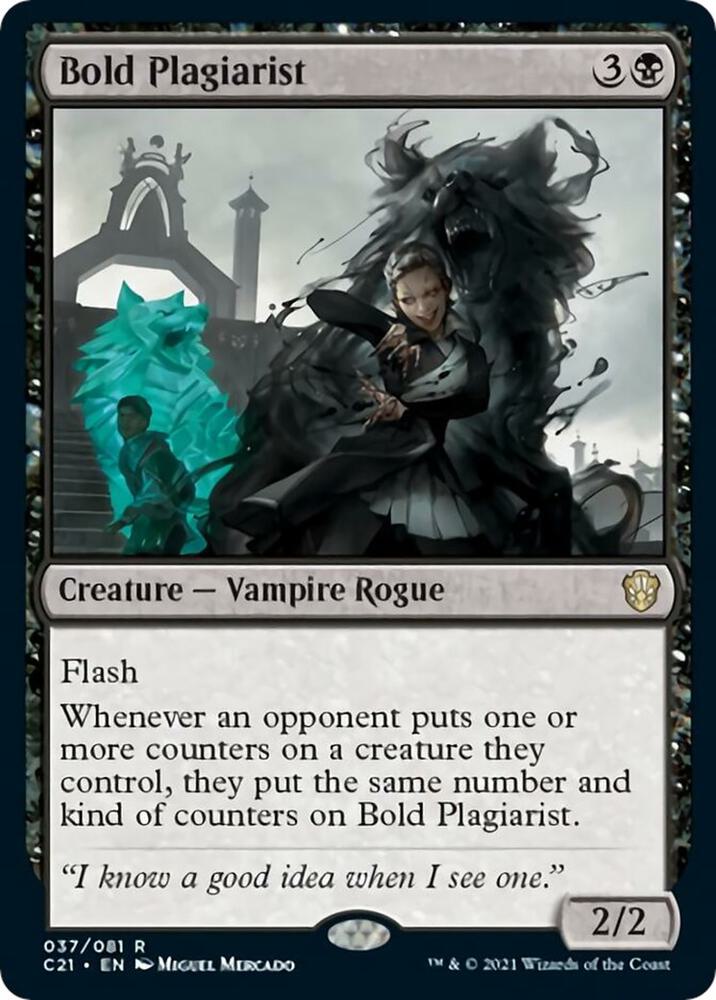 Bold Plagiarist 37 Commander 2021 MTG R NM