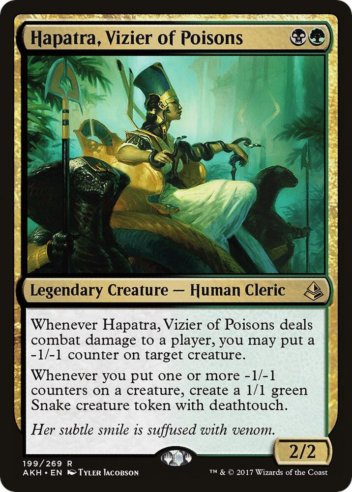 Hapatra, Vizier of Poisons 199 Amonkhet MTG R NM