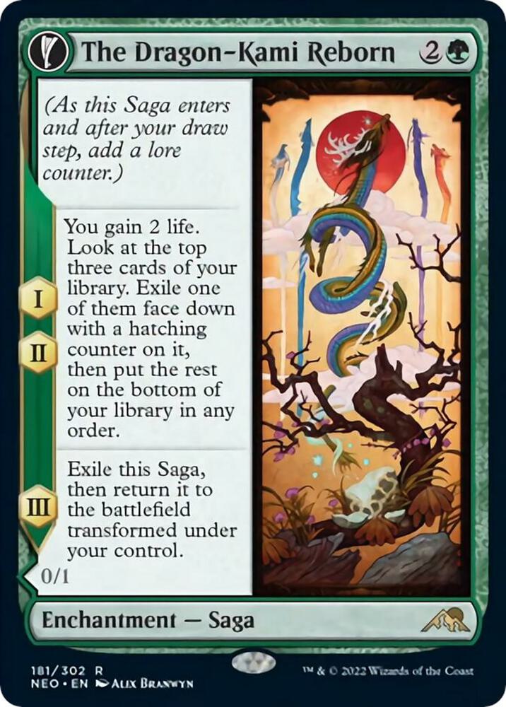 The Dragon-Kami Reborn 181 Kamigawa: Neon Dynasty MTG R NM