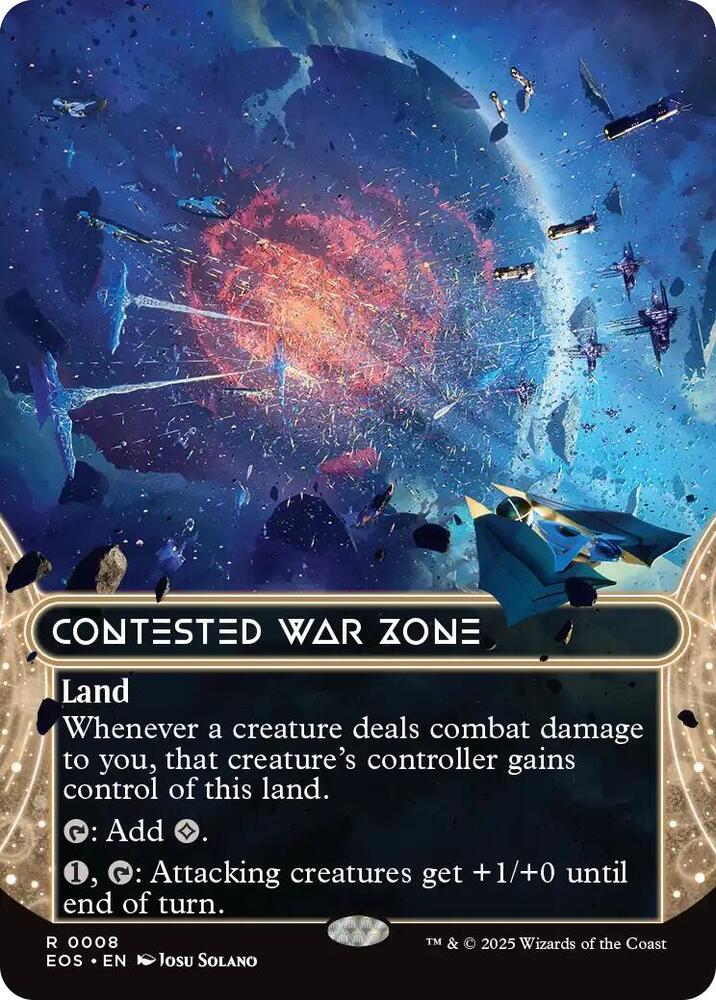Contested War Zone 8 (Borderless) 8 Edge of Eternities: Stellar Sights MTG NM