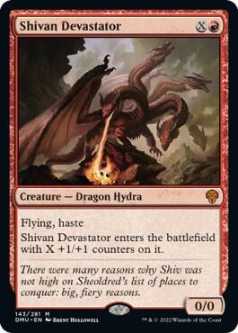 Shivan Devastator 143 Dominaria United MTG Mythic NM
