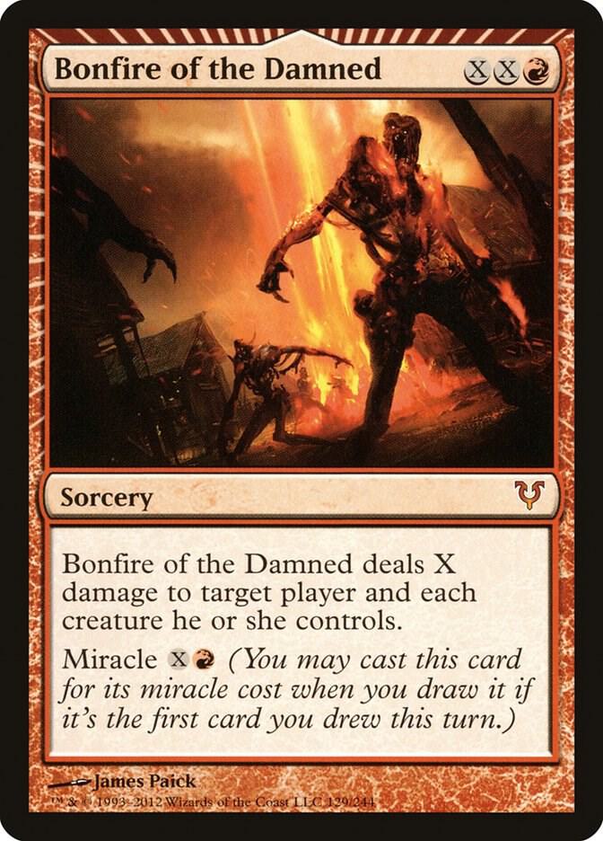 Bonfire of the Damned 129 Avacyn Restored MTG Mythic NM