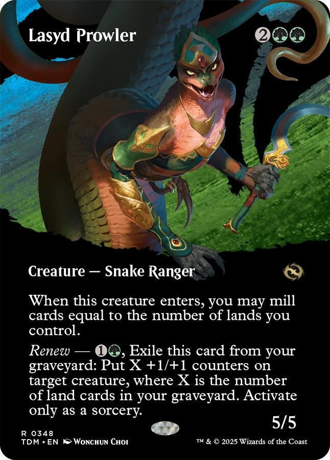 Lasyd Prowler (Borderless) 348 Tarkir: Dragonstorm MTG R NM