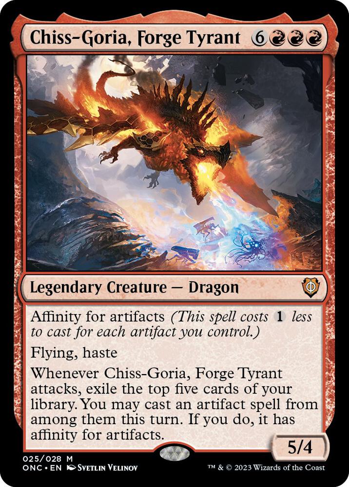 Chiss-Goria, Forge Tyrant 25 Commander: Phyrexia: All Will Be One MTG Mythic NM