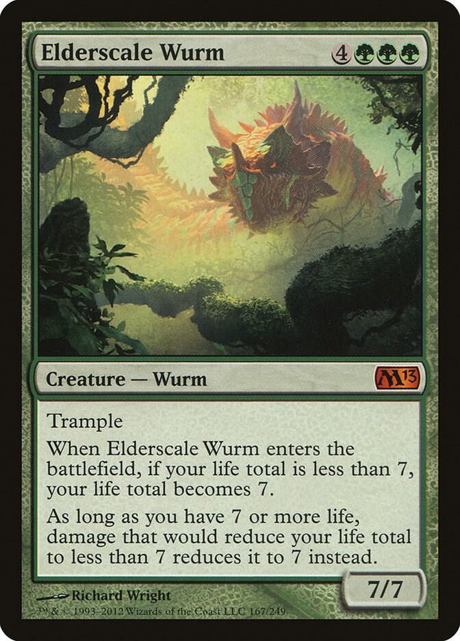 Elderscale Wurm 167 Magic 2013 (M13) MTG Mythic LP