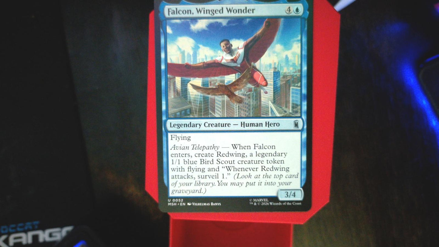 Falcon, Winged Wonder 52 Marvel Super Heroes MTG UC NM