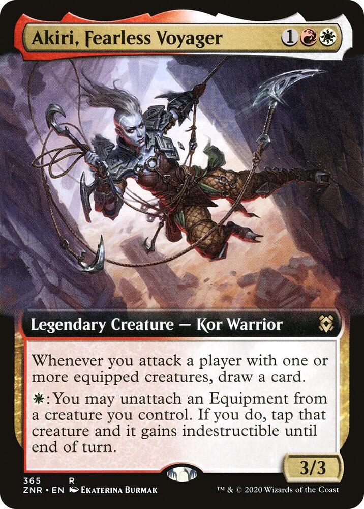 Akiri, Fearless Voyager (Extended Art) 365 Zendikar Rising MTG R Foil NM