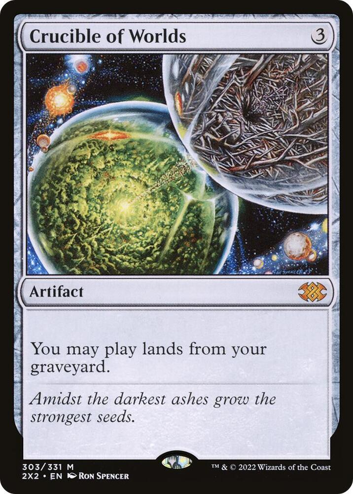 Crucible of Worlds 303 Double Masters 2022 MTG Mythic NM