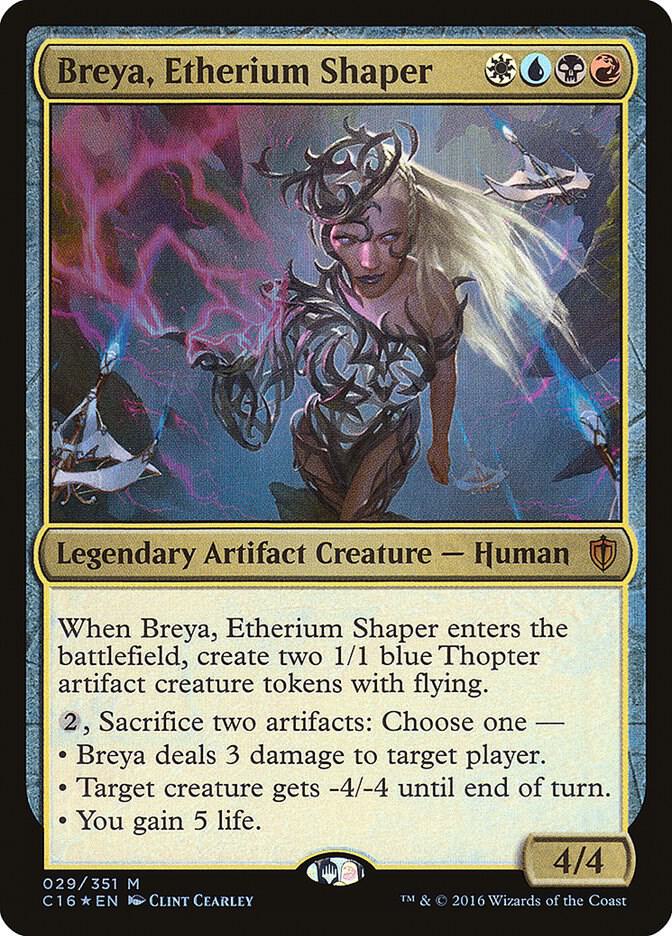 Breya, Etherium Shaper 29 Commander 2016 MTG Mythic Foil NM