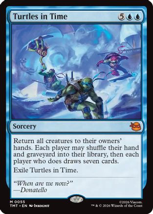 Turtles in Time 0055 Teenage Mutant Ninja Turtles MTG Mythic NM