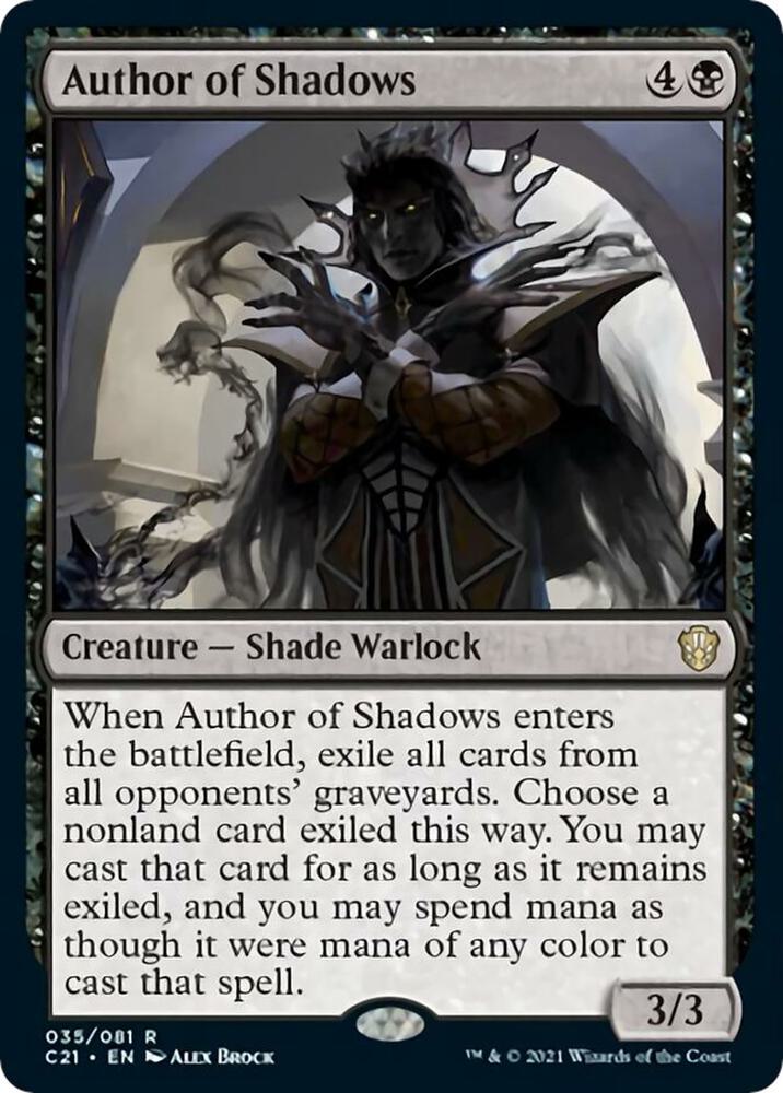 Author of Shadows 35 Commander 2021 MTG R NM