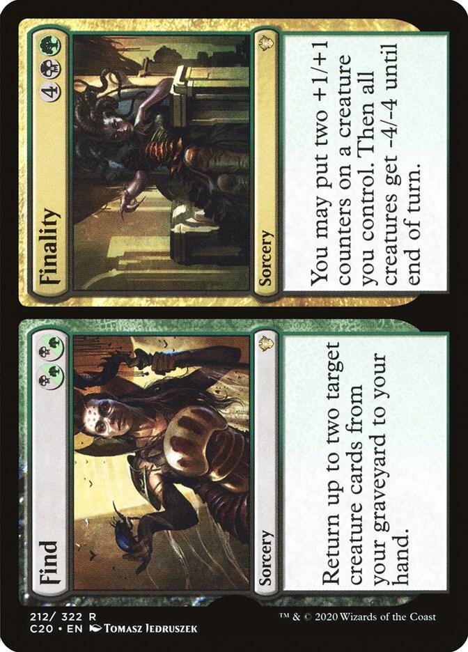 Find // Finality 212 Commander 2020 MTG R NM