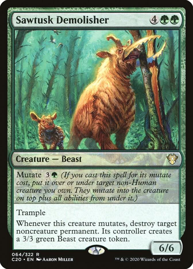 Sawtusk Demolisher 64 Commander 2020 MTG R NM