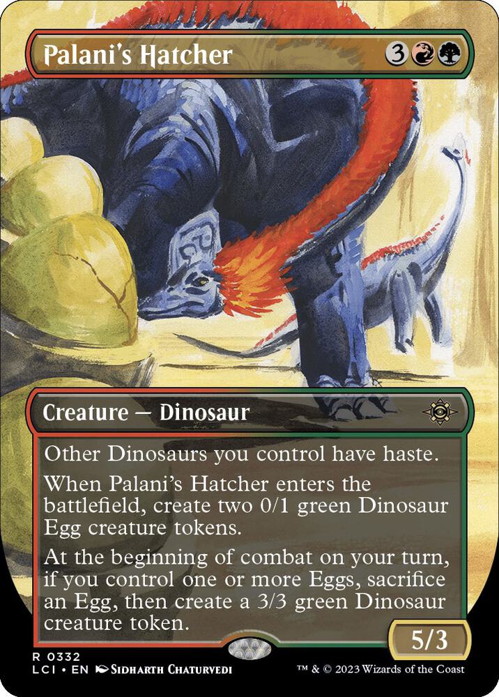 Palani's Hatcher (Borderless) 332 The Lost Caverns of Ixalan MTG R NM