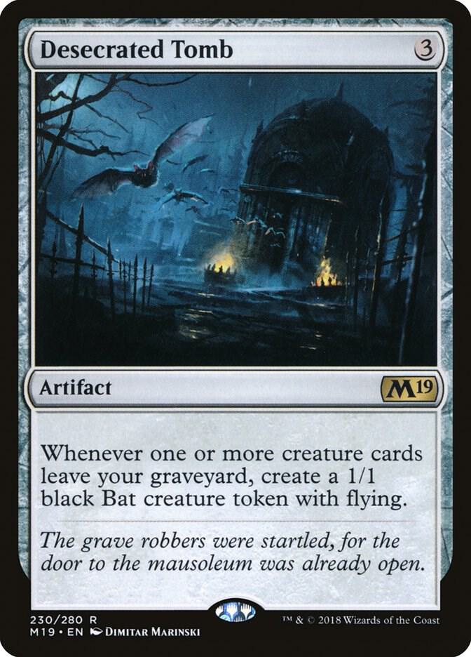 Desecrated Tomb 230 Core Set 2019 MTG R NM