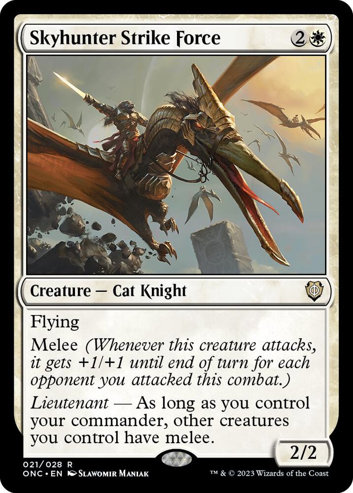 Skyhunter Strike Force 21 Commander: Phyrexia: All Will Be One MTG R NM