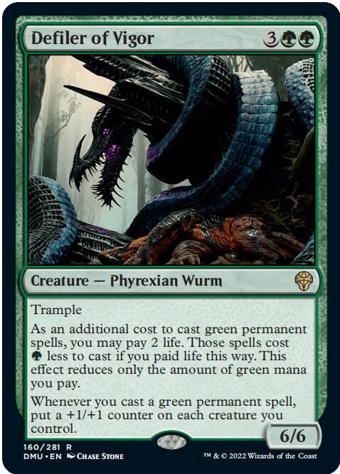 Defiler of Vigor 160 Dominaria United MTG R NM