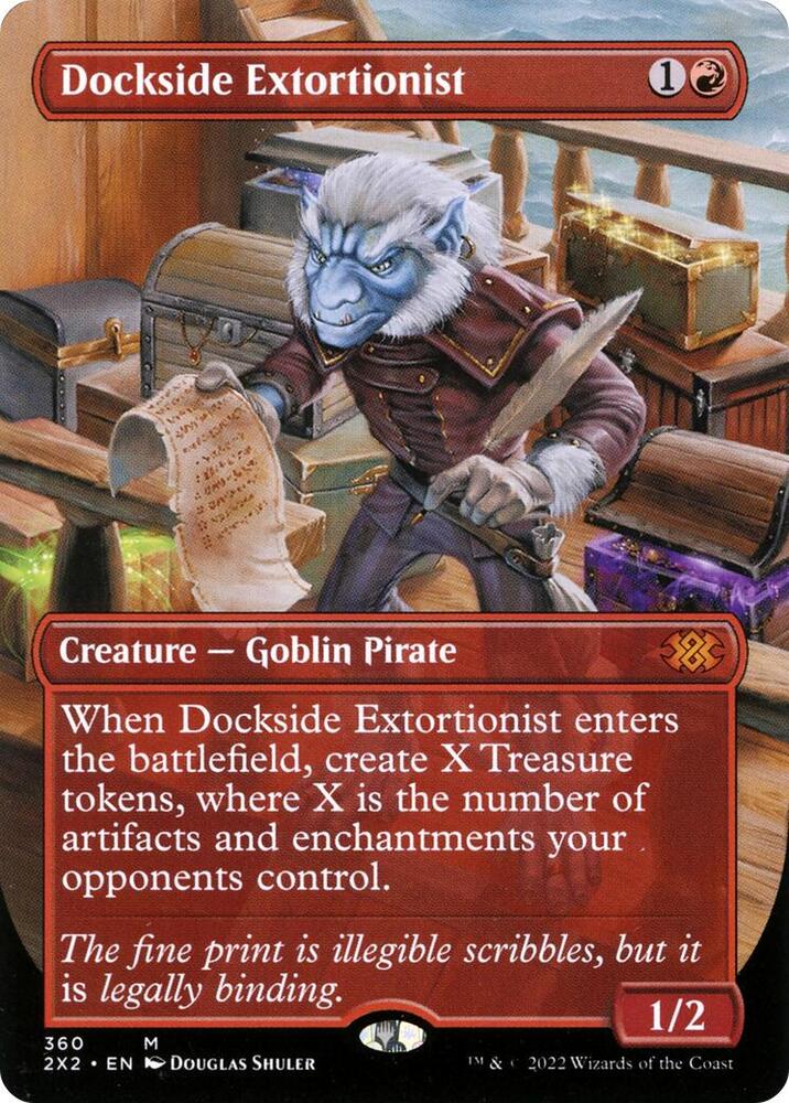 Dockside Extortionist (Borderless) 360 Double Masters 2022 MTG Mythic Foil NM
