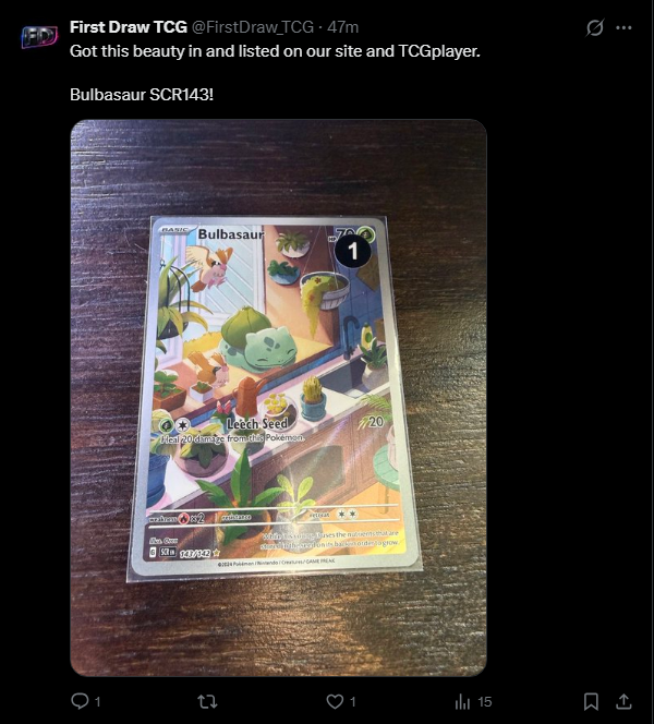 Online Grand Opening - First Listed Card!