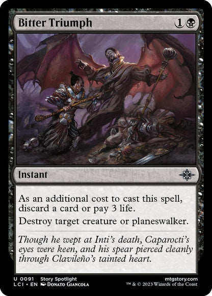 Bitter Triumph 91 The Lost Caverns of Ixalan MTG UC NM