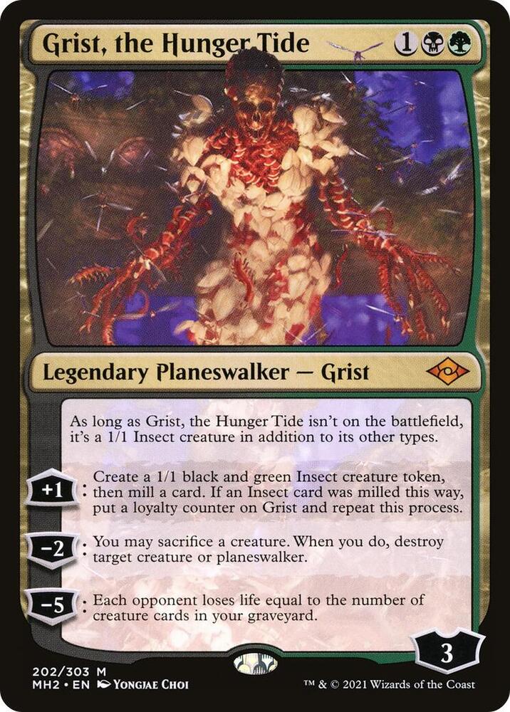 Grist, the Hunger Tide 202 Modern Horizons 2 MTG Mythic NM