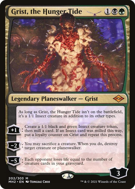 Grist, the Hunger Tide 202 Modern Horizons 2 MTG Mythic NM