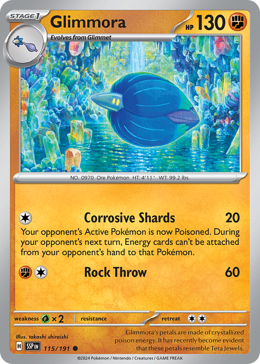 Glimmora 115/191 Surging Sparks Pokemon C NM
