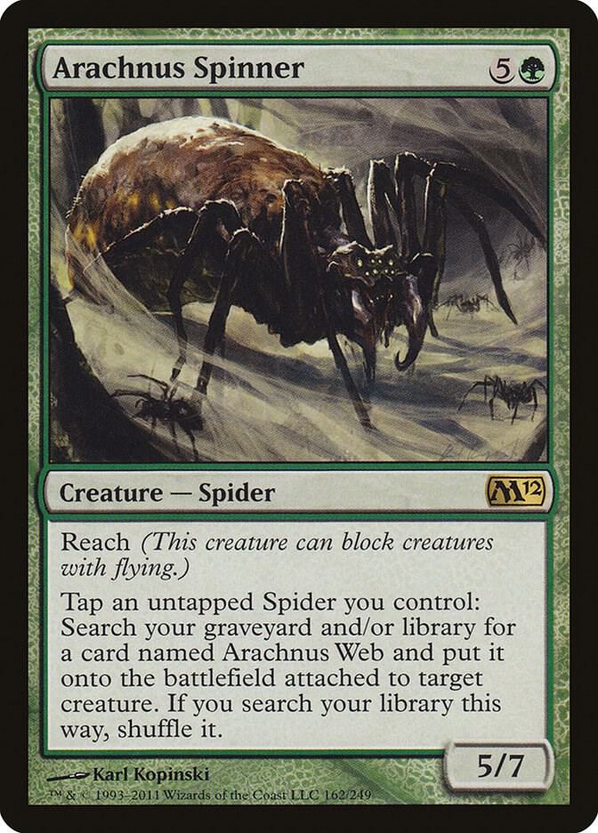 Arachnus Spinner 162 Magic 2012 (M12) MTG R NM