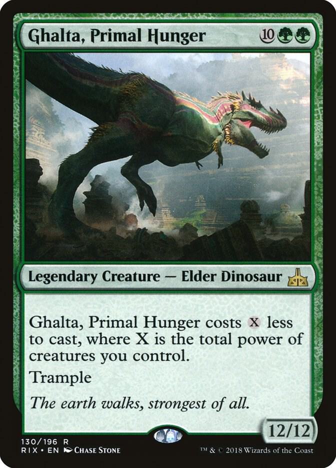 Ghalta, Primal Hunger 130 Rivals of Ixalan MTG R NM