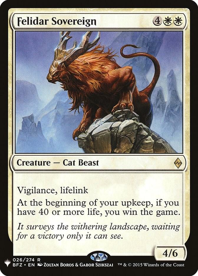 Felidar Sovereign 26 The List Reprints MTG R NM