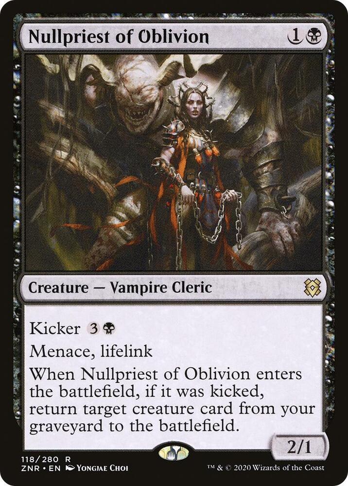 Nullpriest of Oblivion 118 Zendikar Rising MTG R NM