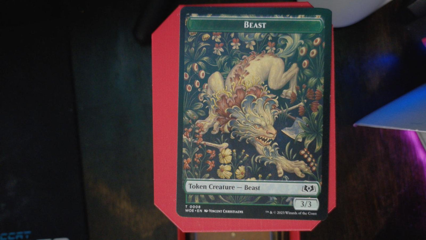 Beast Token 8 Wilds of Eldraine MTG Token NM