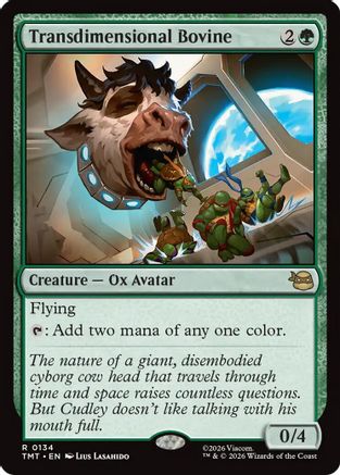 Transdimensional Bovine 0134 Teenage Mutant Ninja Turtles MTG R NM