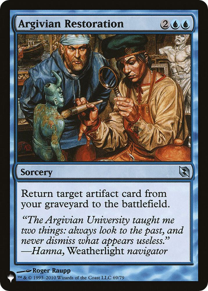 Argivian Restoration 69/79 The List Reprints MTG UC NM