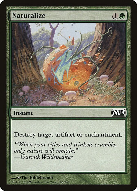 Naturalize 186 Magic 2014 (M14) MTG C NM