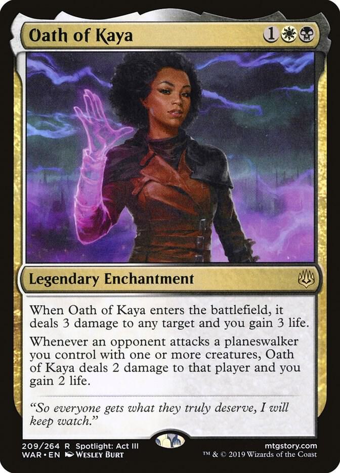 Oath of Kaya 209 War of the Spark MTG R NM