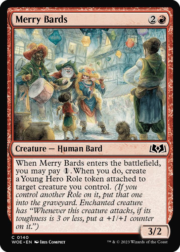 Merry Bards 140 Wilds of Eldraine MTG C NM